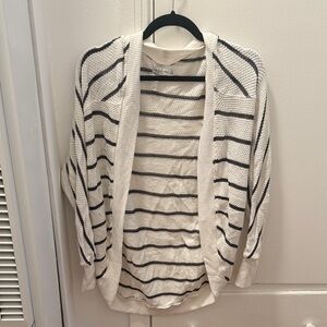 Abercrombie & Fitch Black and White Striped Cardigan